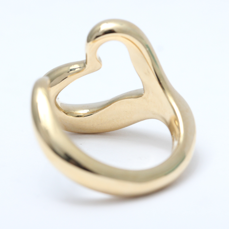 Tiffany & Co. Elsa Peretti 18K Yellow Gold Open Heart Ring