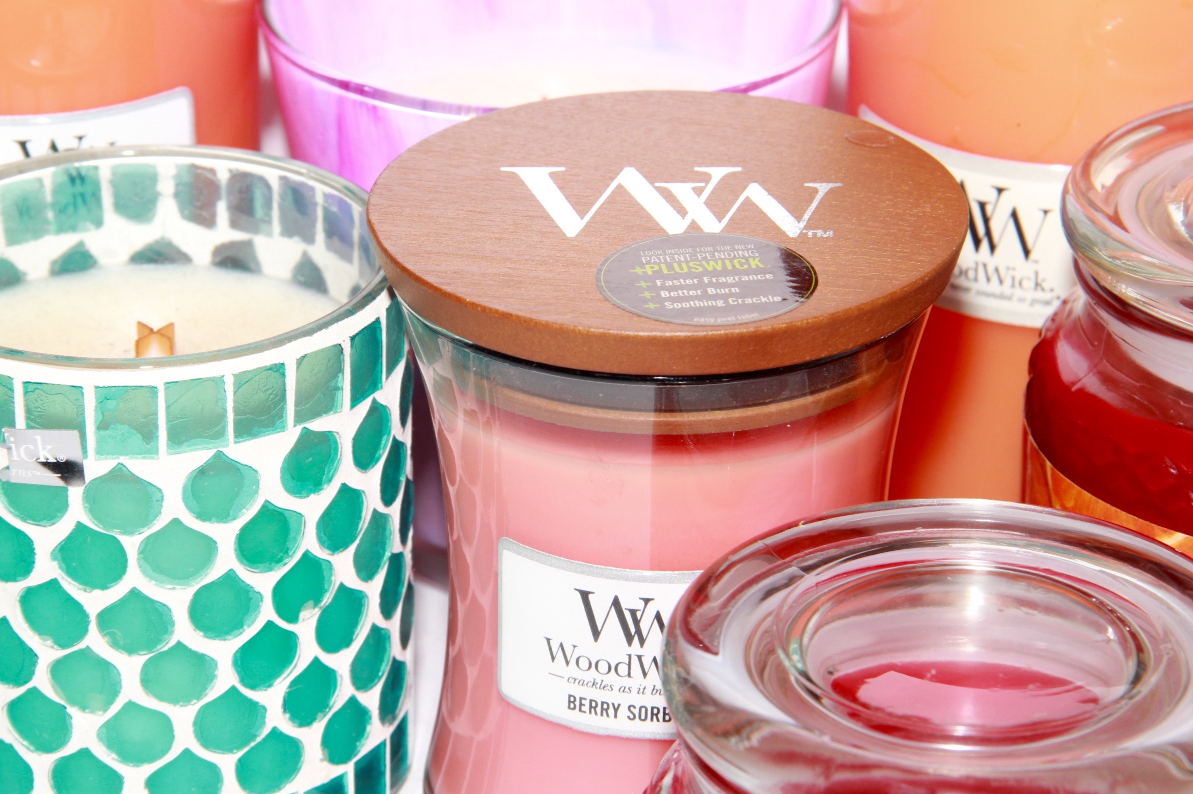 Grouping of WoodWick and Gold Canyon Candles