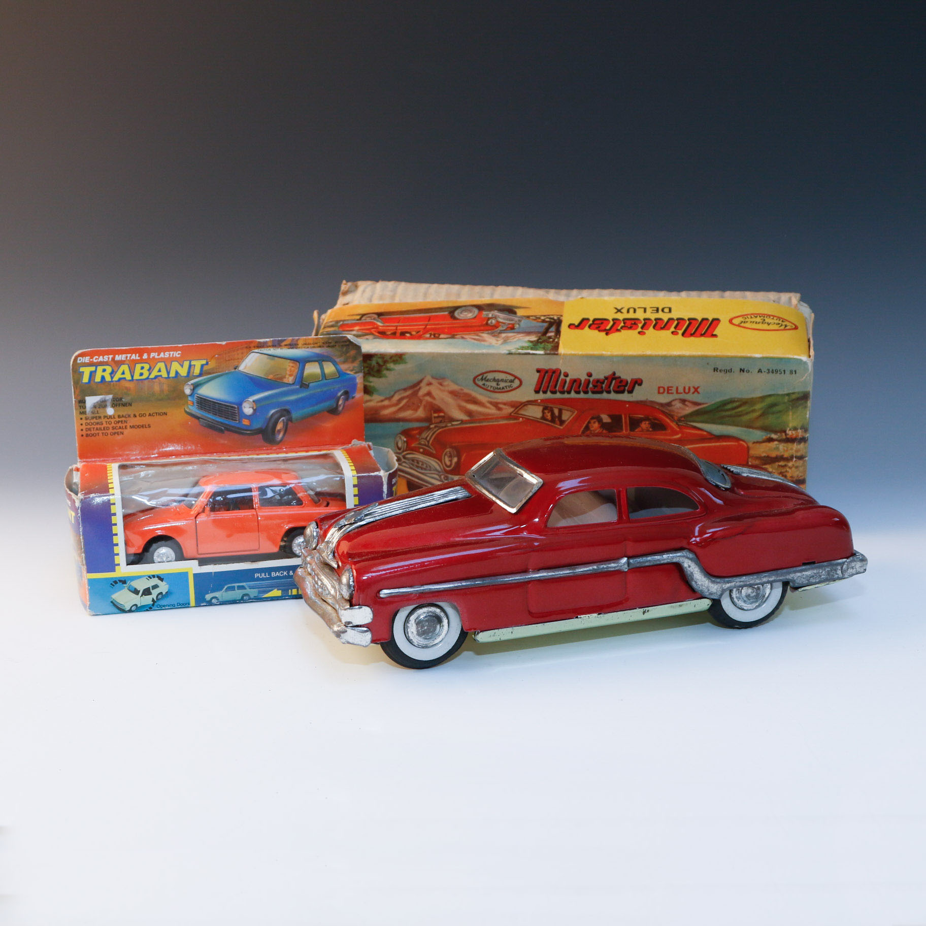 Pairing of Vintage Diecast Metal Toy Cars