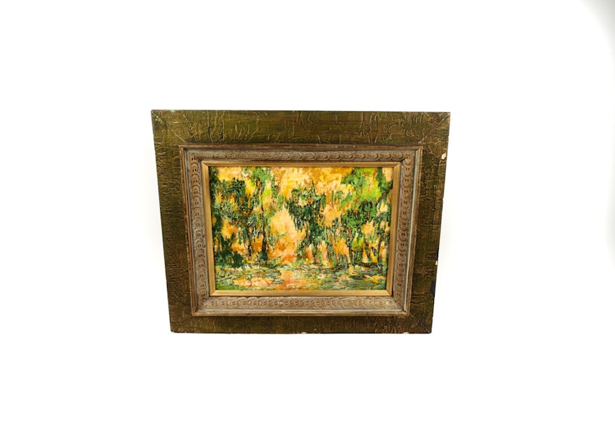 Impressionist Oil on Board by Robert K. Witherspoon