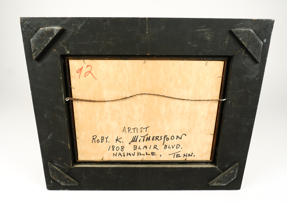 Impressionist Oil on Board by Robert K. Witherspoon