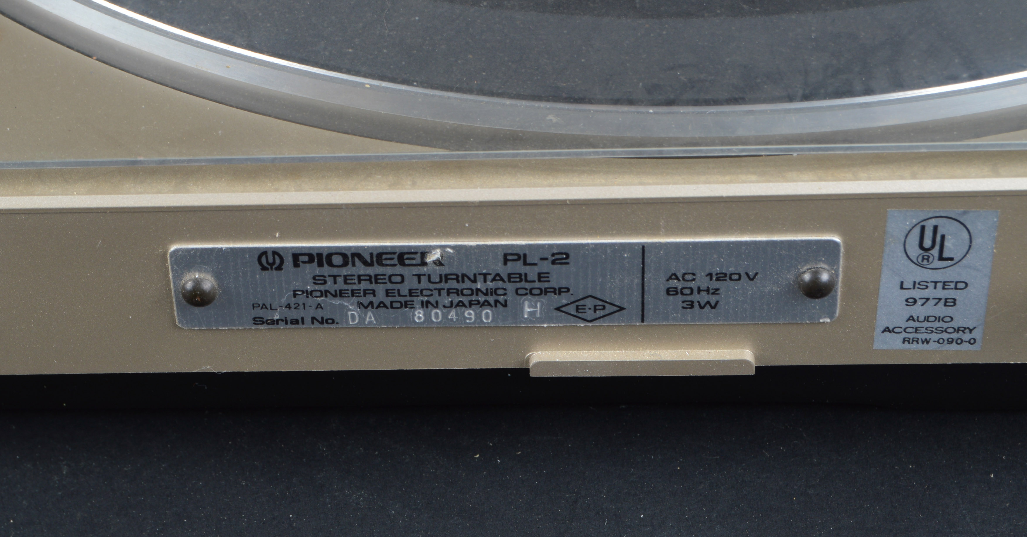 Vintage Pioneer Turntable