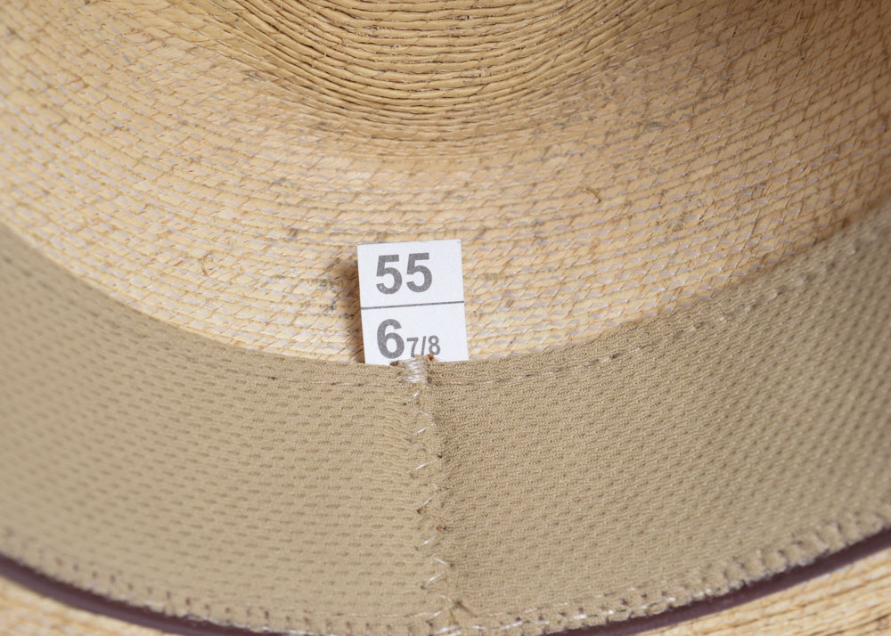 Red Star Riggings Straw and Cowhide Trilby Western Style Hat