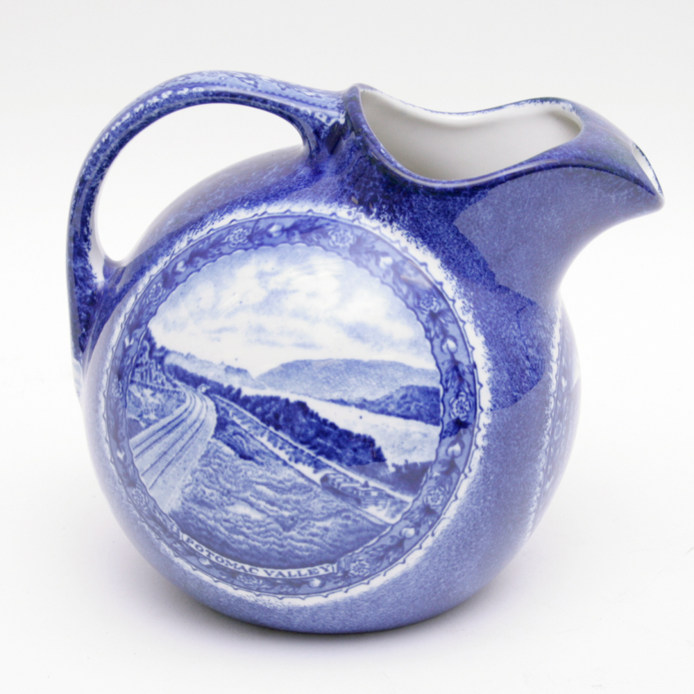 Rare "Centenary" B&O Railroad Scammell's Designed Lamberton China Ball Pitcher