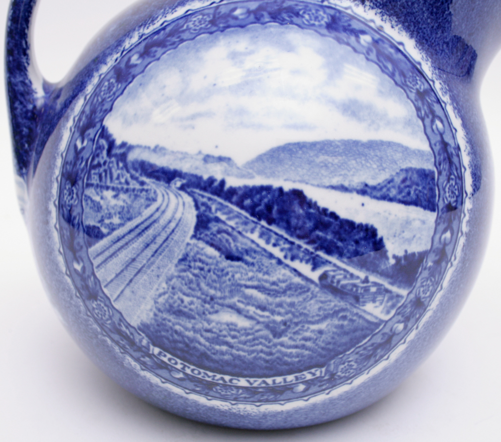 Rare "Centenary" B&O Railroad Scammell's Designed Lamberton China Ball Pitcher