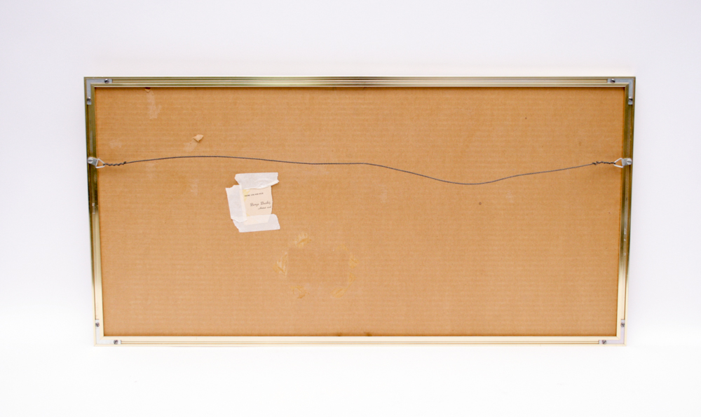 Signed Borys Buzkij Original Watercolor Winterscape