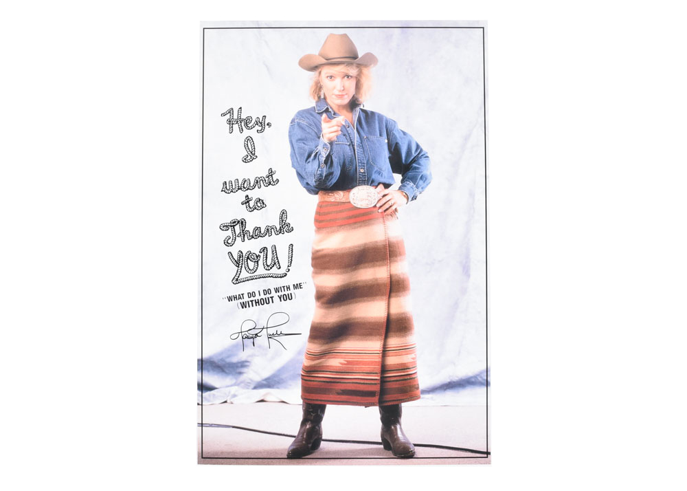 1991 Tanya Tucker "What Do I Do With Me (Without You)" Promotional Color Poster