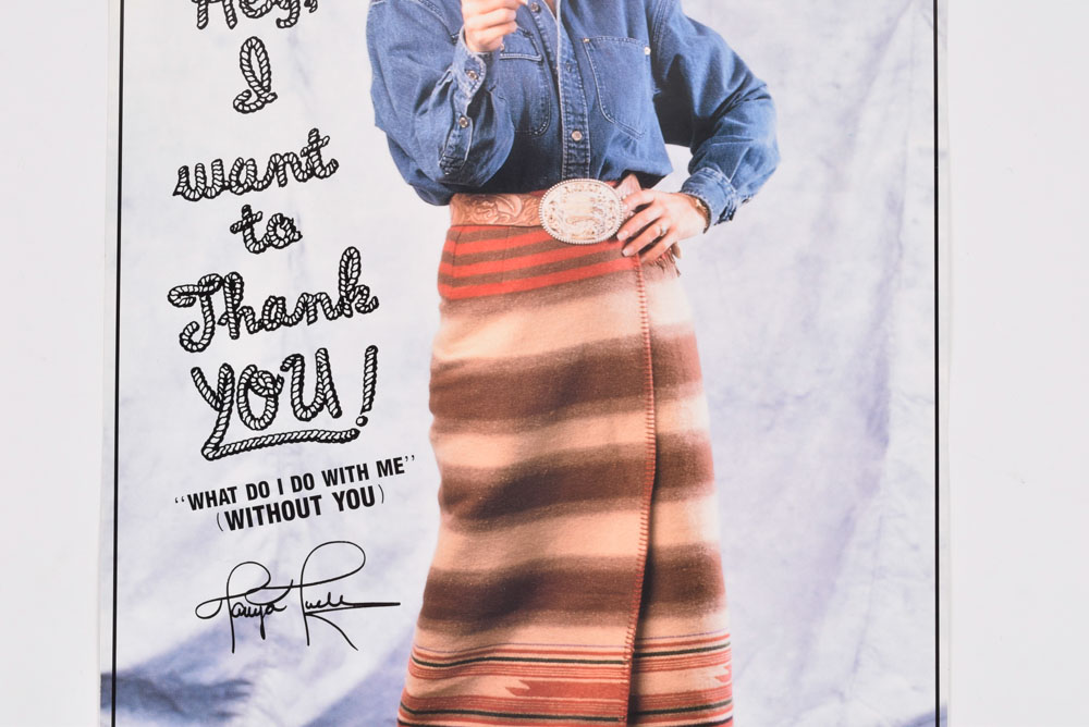 1991 Tanya Tucker "What Do I Do With Me (Without You)" Promotional Color Poster