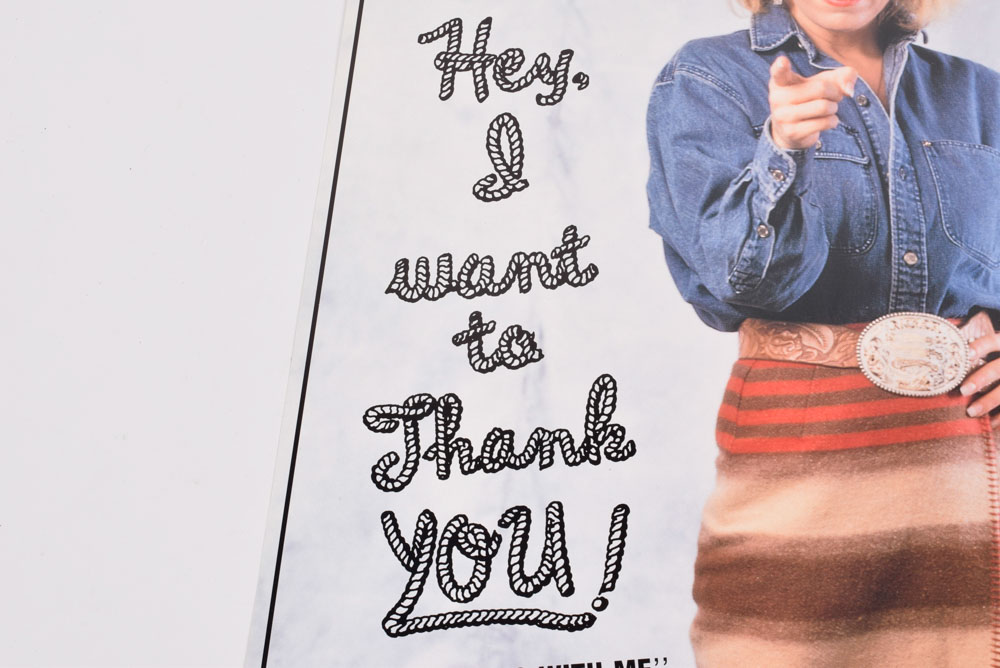 1991 Tanya Tucker "What Do I Do With Me (Without You)" Promotional Color Poster