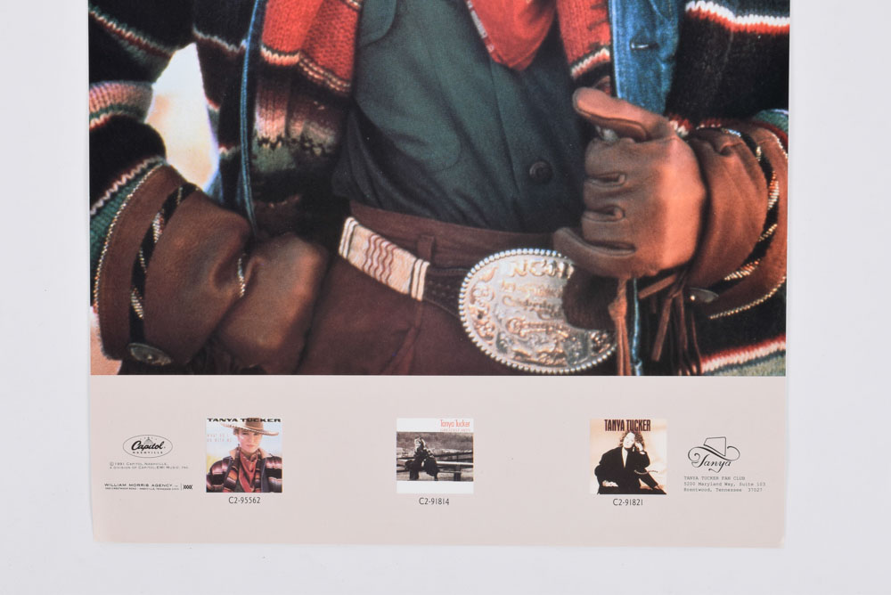 1991 Tanya Tucker Promotional Color Poster