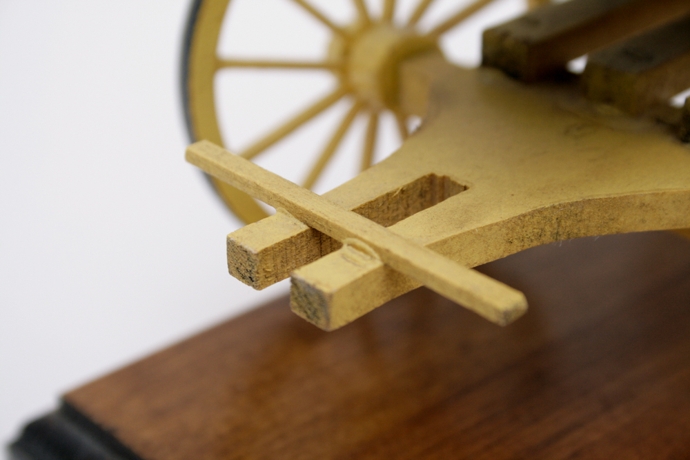 Oscar M. Cortes Wells Fargo Wooden Mounted Stagecoach Model