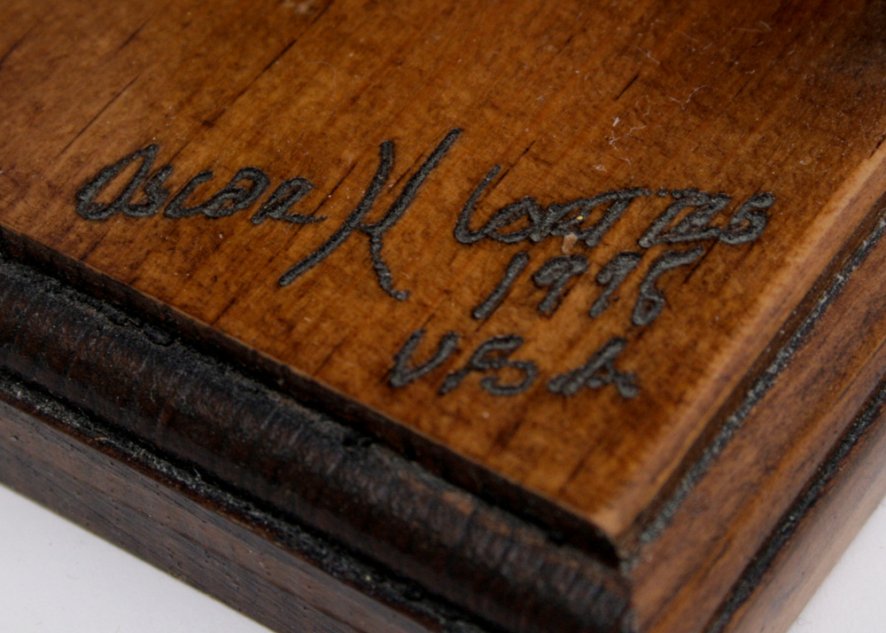 Oscar M. Cortes Wells Fargo Wooden Mounted Stagecoach Model