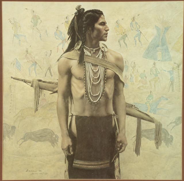 James Bama Signed Limited Edition Print of American Indian