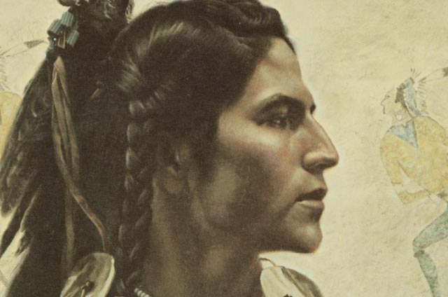 James Bama Signed Limited Edition Print of American Indian