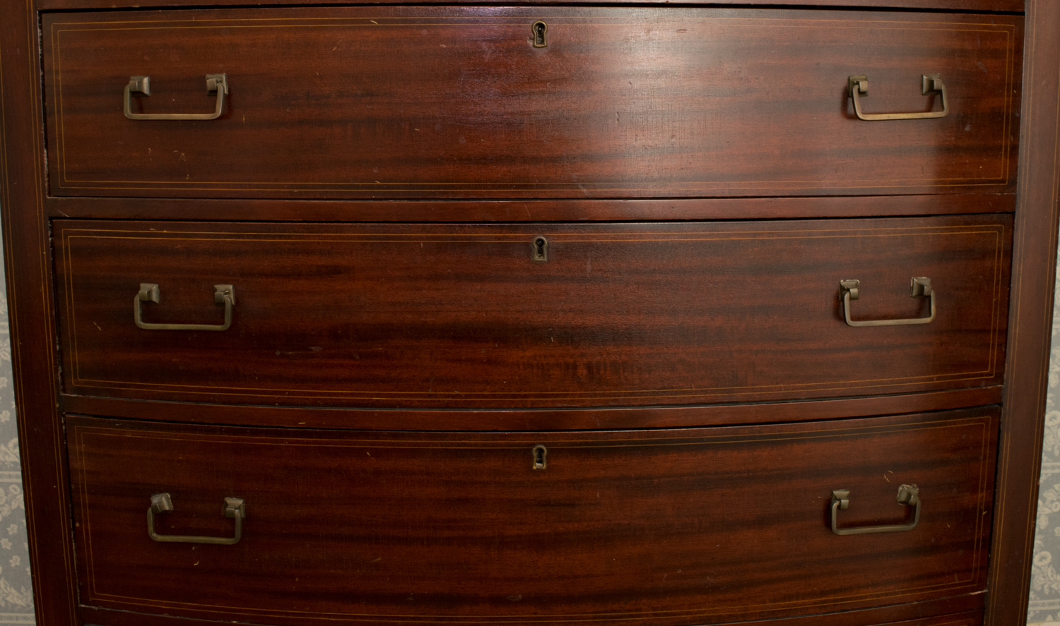 Robert Mitchell Mahogany Hepplewhite Style Chest of Drawers