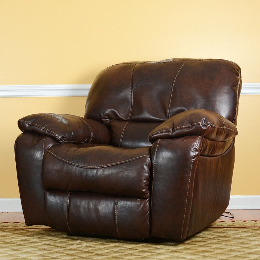 Electric Reclining Leather Armchair