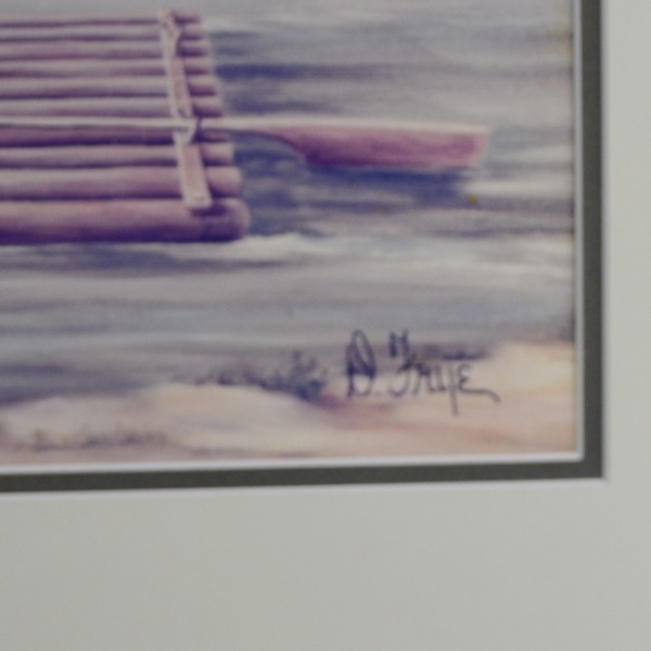 Jacob Strader Cincinnati Steamboat Photograph of Oil Painting