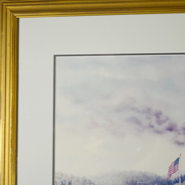 Jacob Strader Cincinnati Steamboat Photograph of Oil Painting