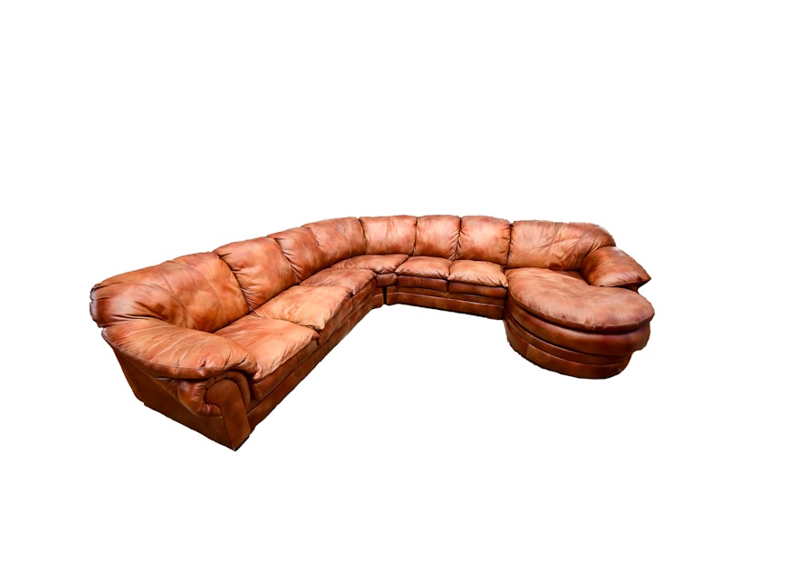 Large Leather Sectional Sofa