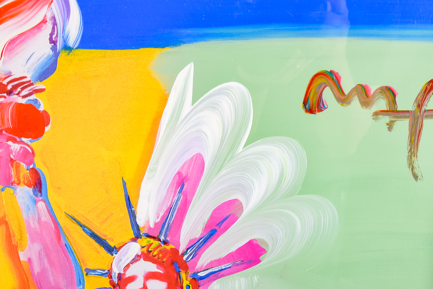 Peter Max "Statue of Liberty" Mixed Media