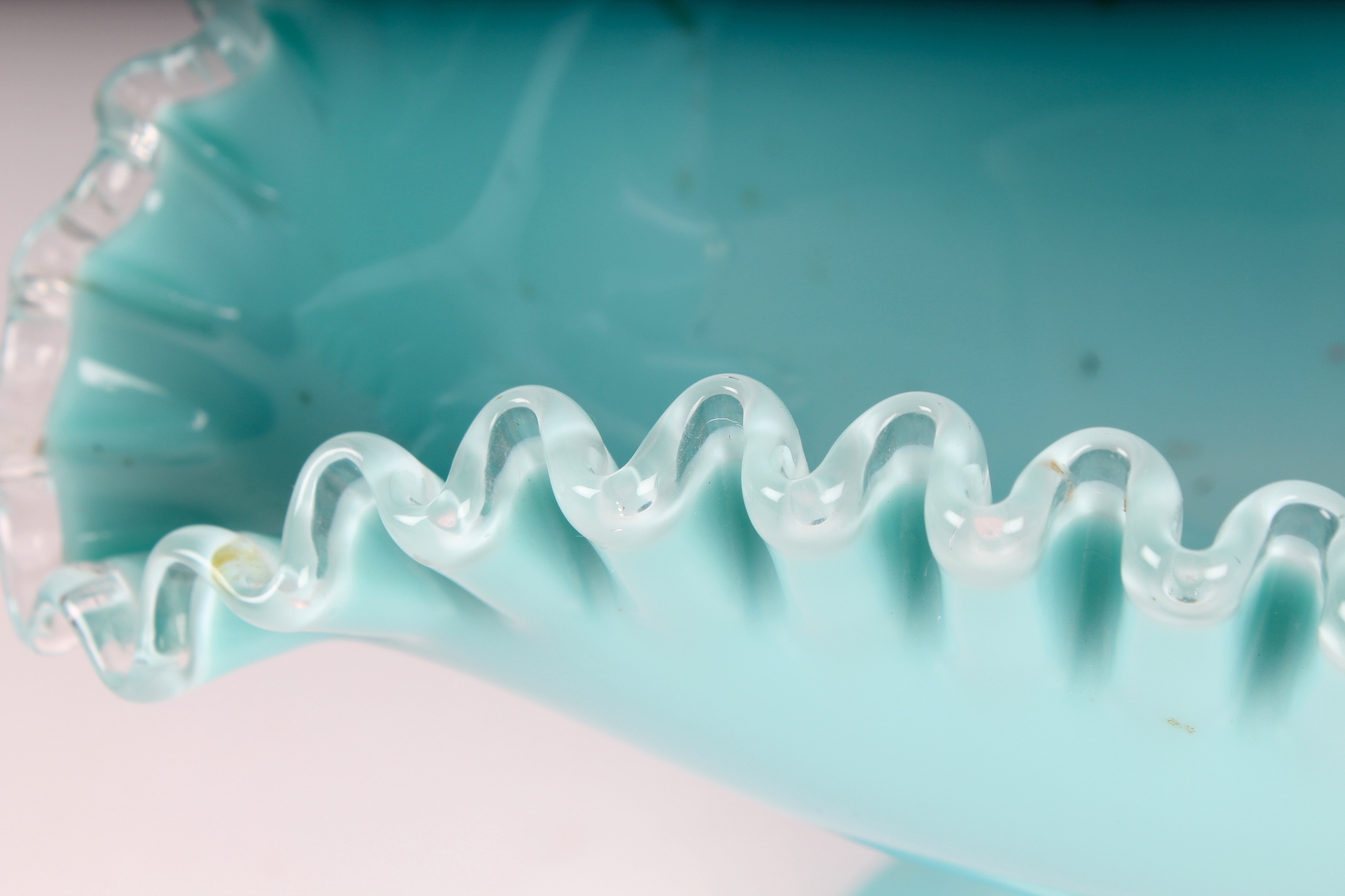 Vintage Fenton Glass Pedestal Dish and Candy Dish