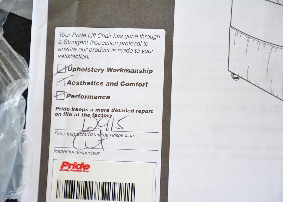 Pride Power Lift Recliner