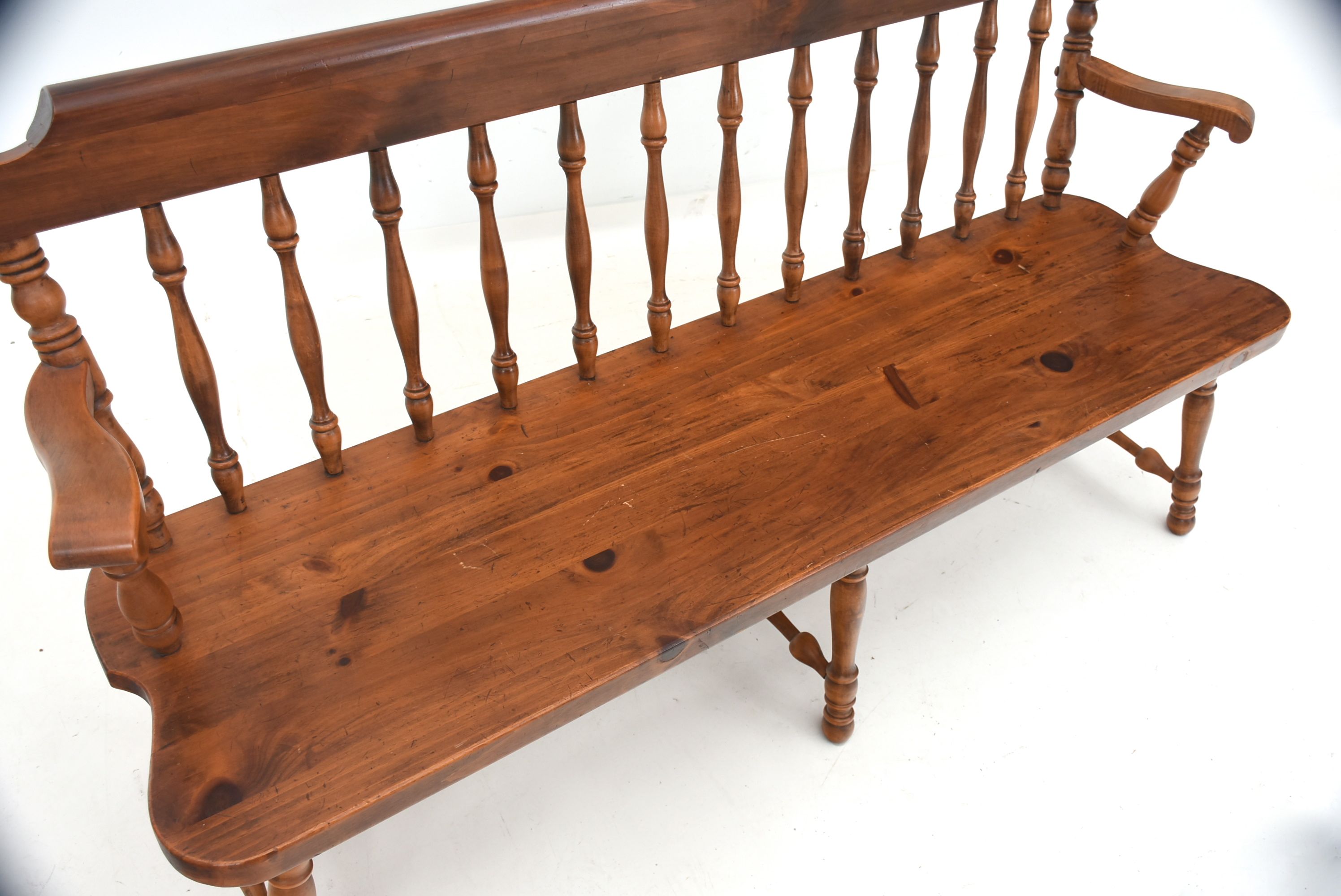Pair of Ethan Allen Pine Indoor Benches