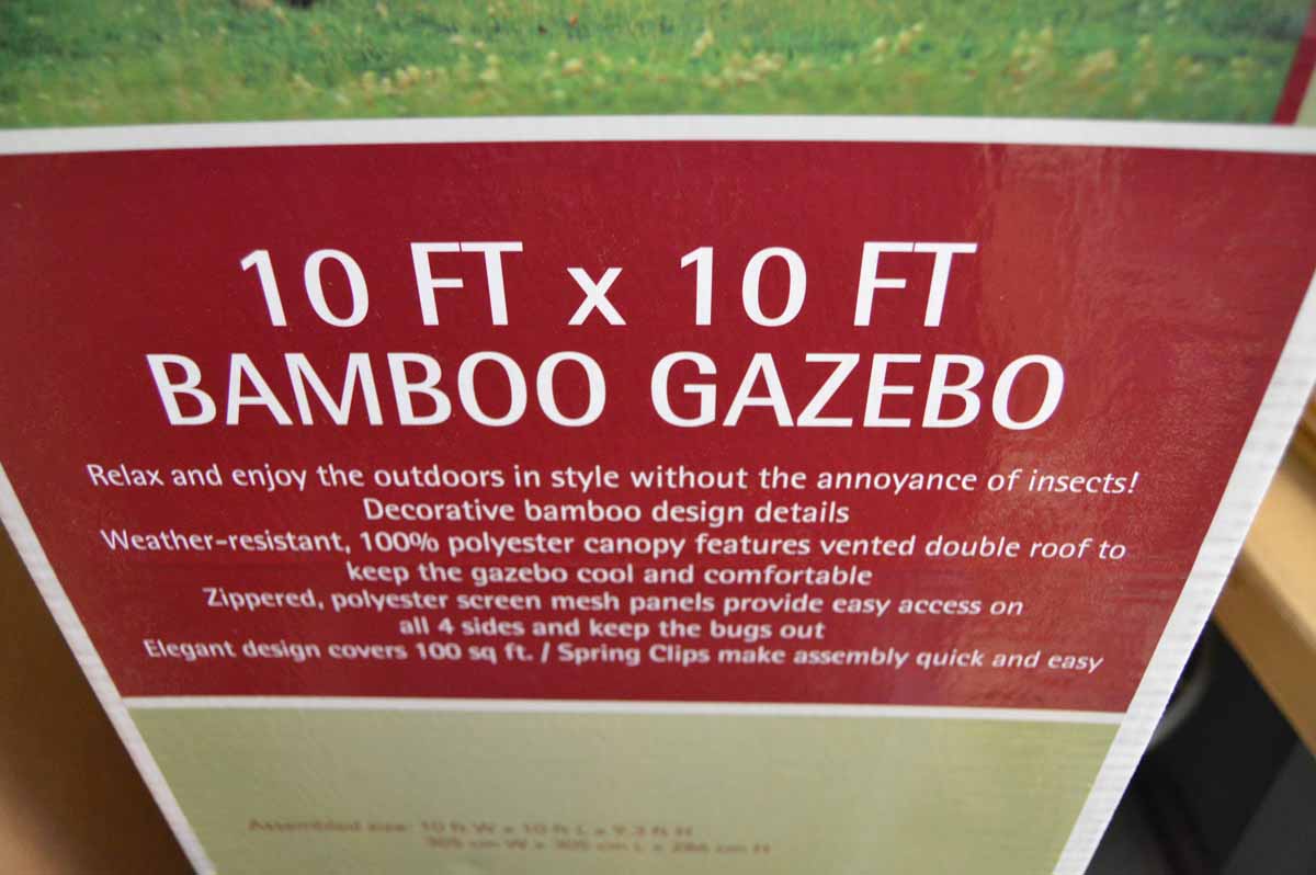 Wilson & Fisher Bamboo Gazebo