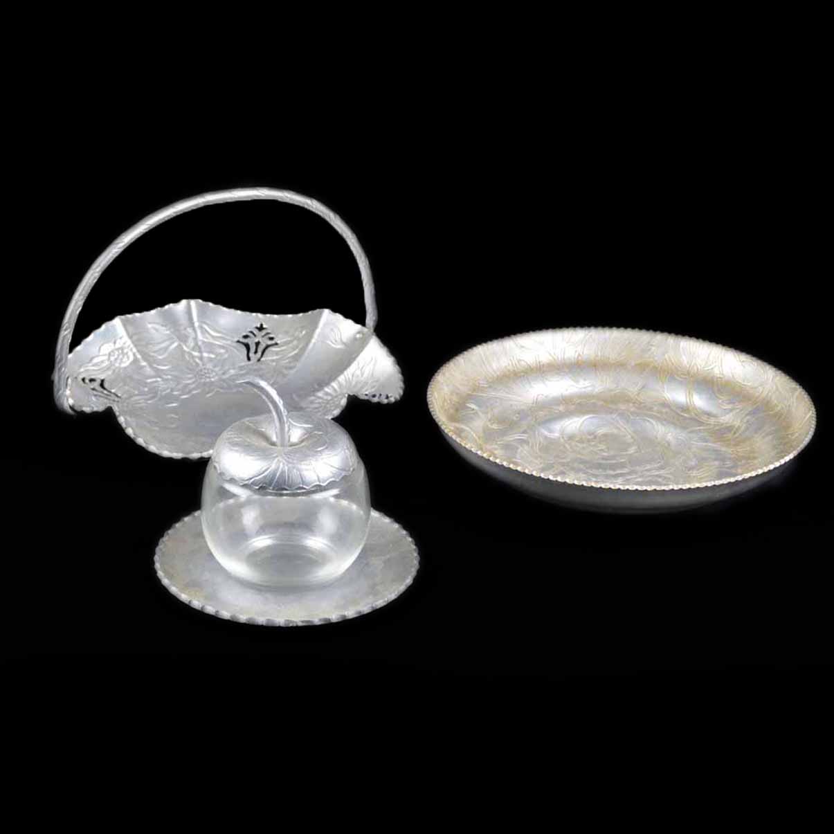 Grouping of Hand Wrought Aluminum Décor