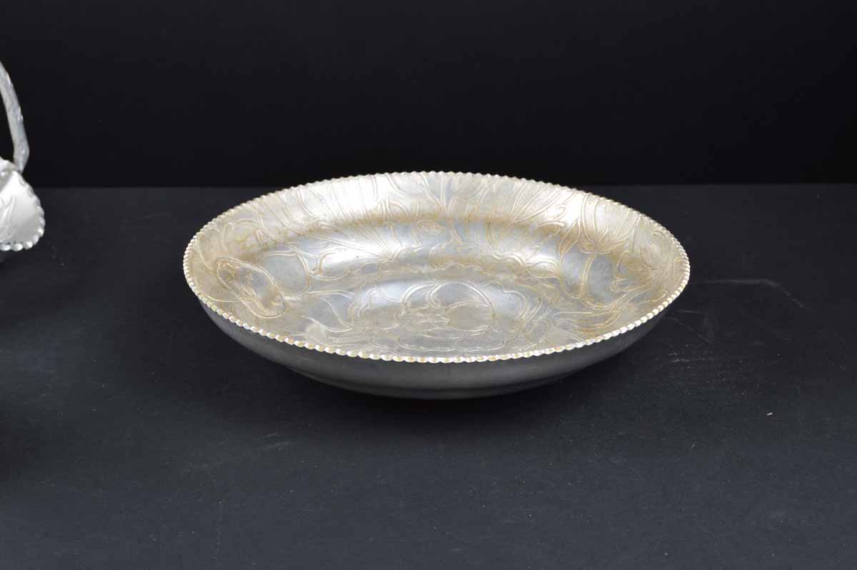 Grouping of Hand Wrought Aluminum Décor