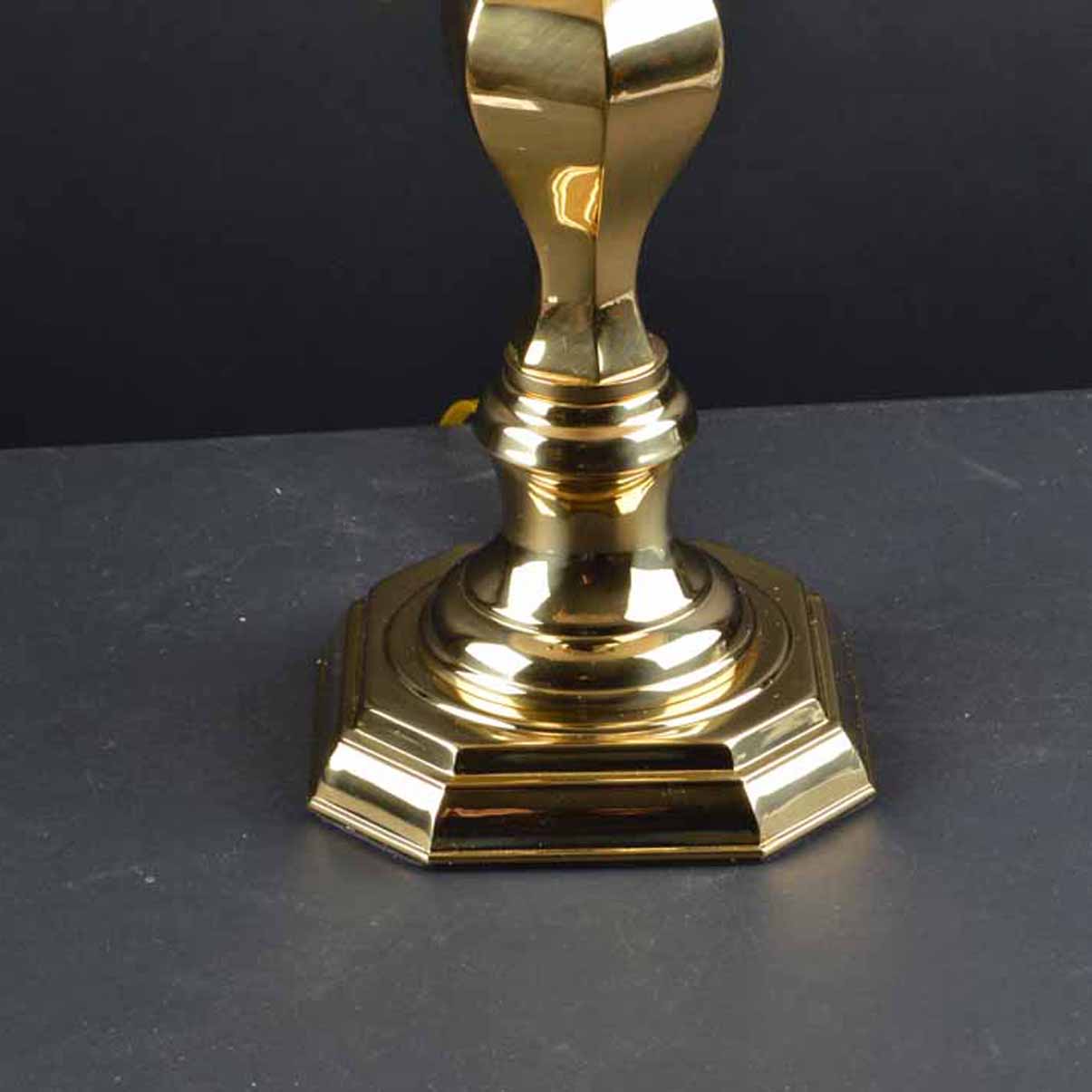 Brass Finish Table Lamp with Shade