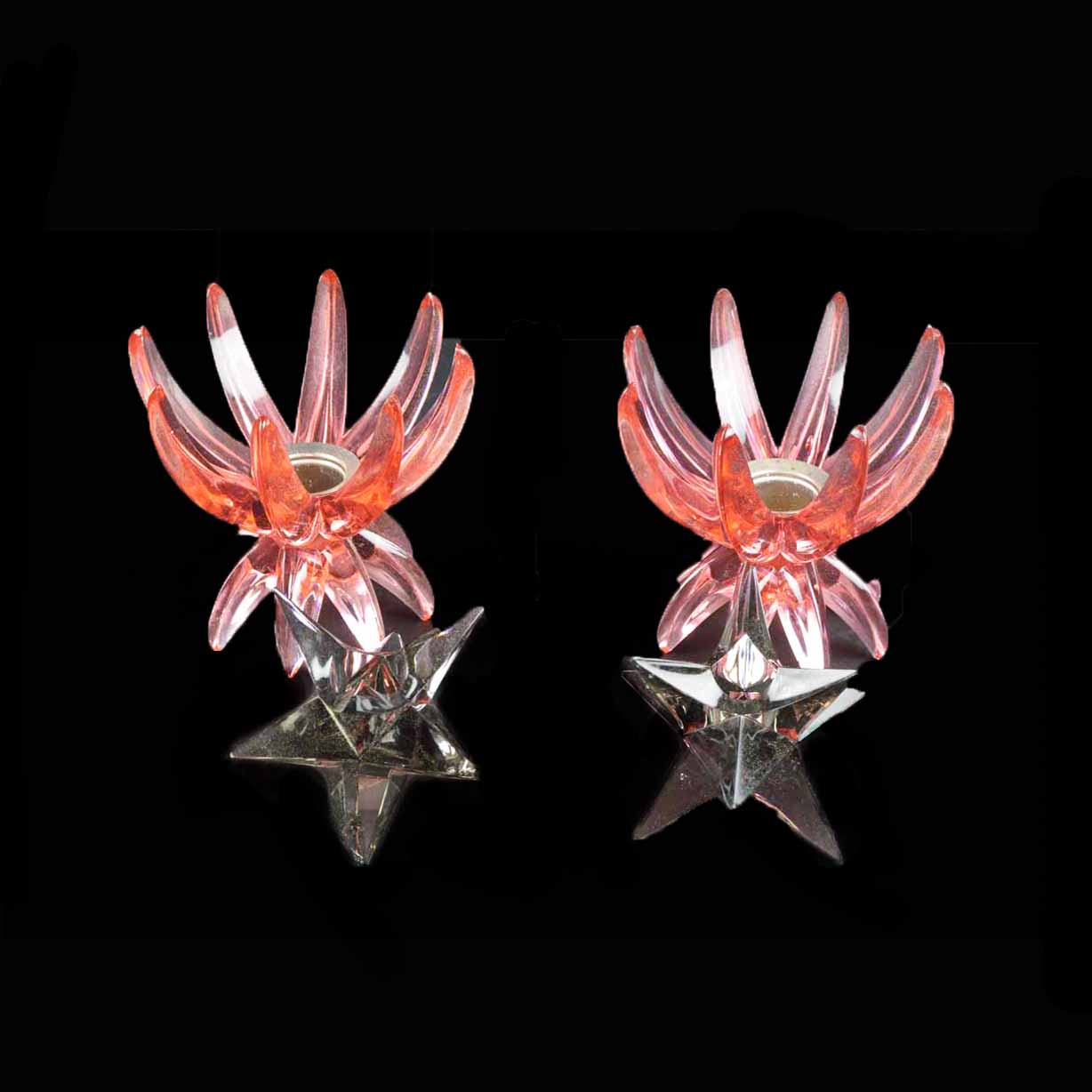 Two Pair of Geometric Candle Holders