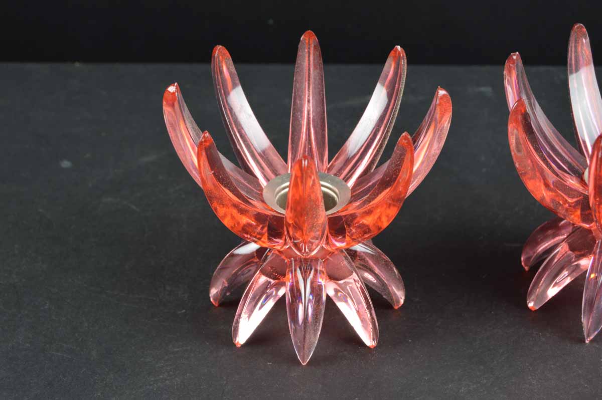 Two Pair of Geometric Candle Holders