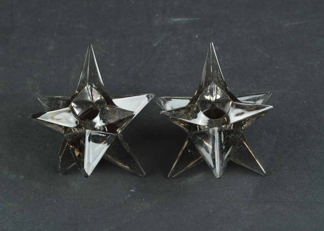 Two Pair of Geometric Candle Holders