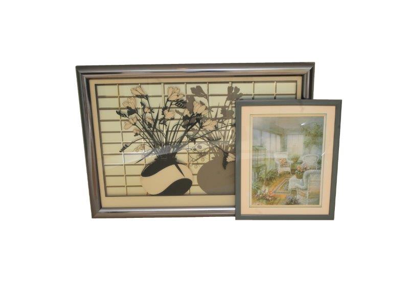 Modern Framed Screen Print of a Still Life