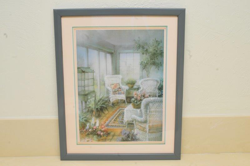 Modern Framed Screen Print of a Still Life