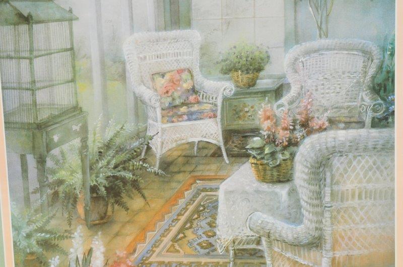 Modern Framed Screen Print of a Still Life