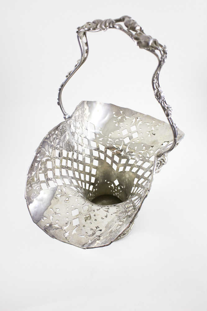 Forbes Silver Plate Reticulated Basket