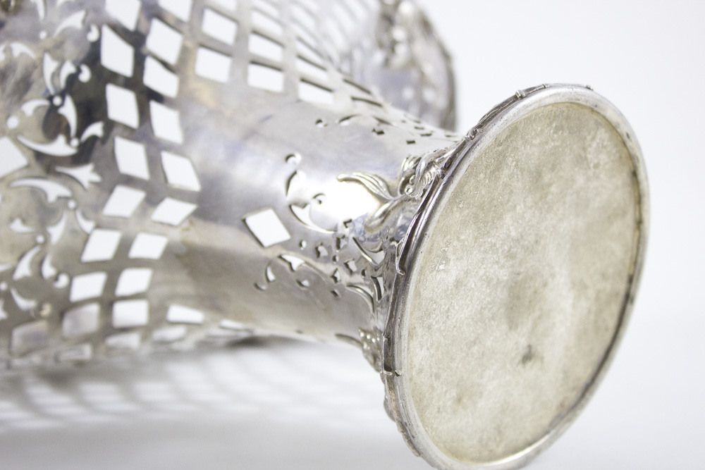 Forbes Silver Plate Reticulated Basket