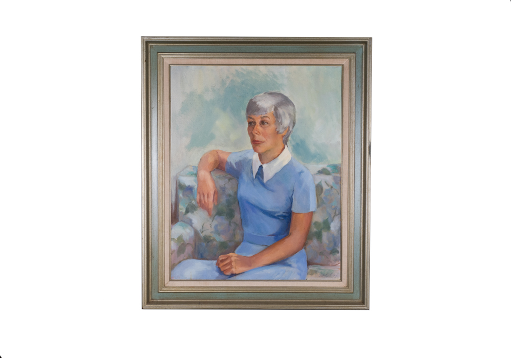 Original Signed Vintage Oil on Canvas Portrait