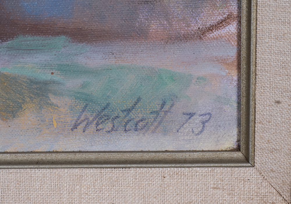 Original Signed Vintage Oil on Canvas Portrait