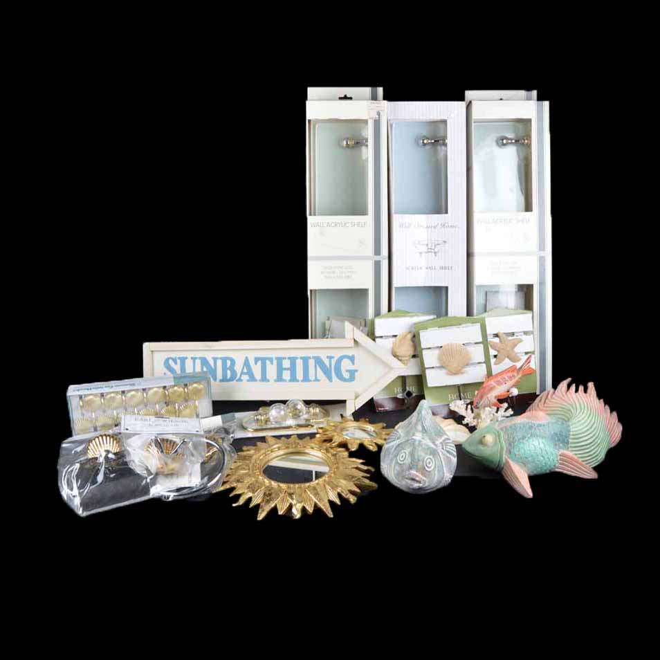 Beach Themed Decor and Bath Hardware