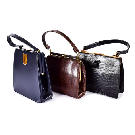 Trio of Vintage Handbags Including Lesco