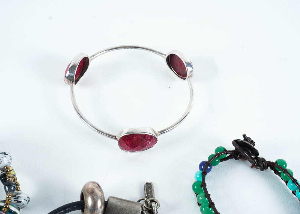 Grouping of 19 Assorted Fashion Bracelets