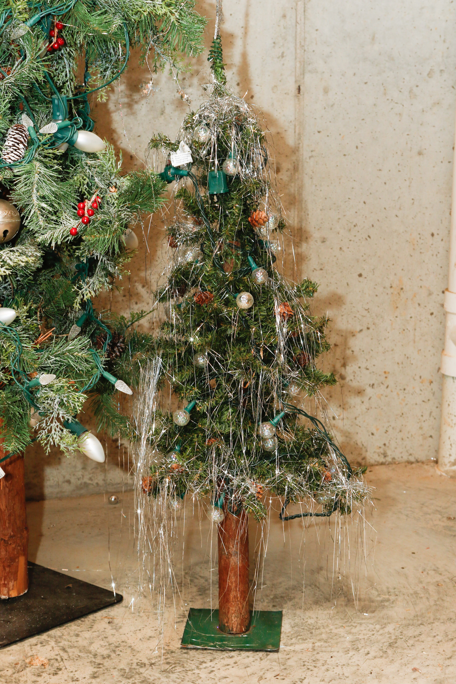 Three Antique German Goose Feather Trees