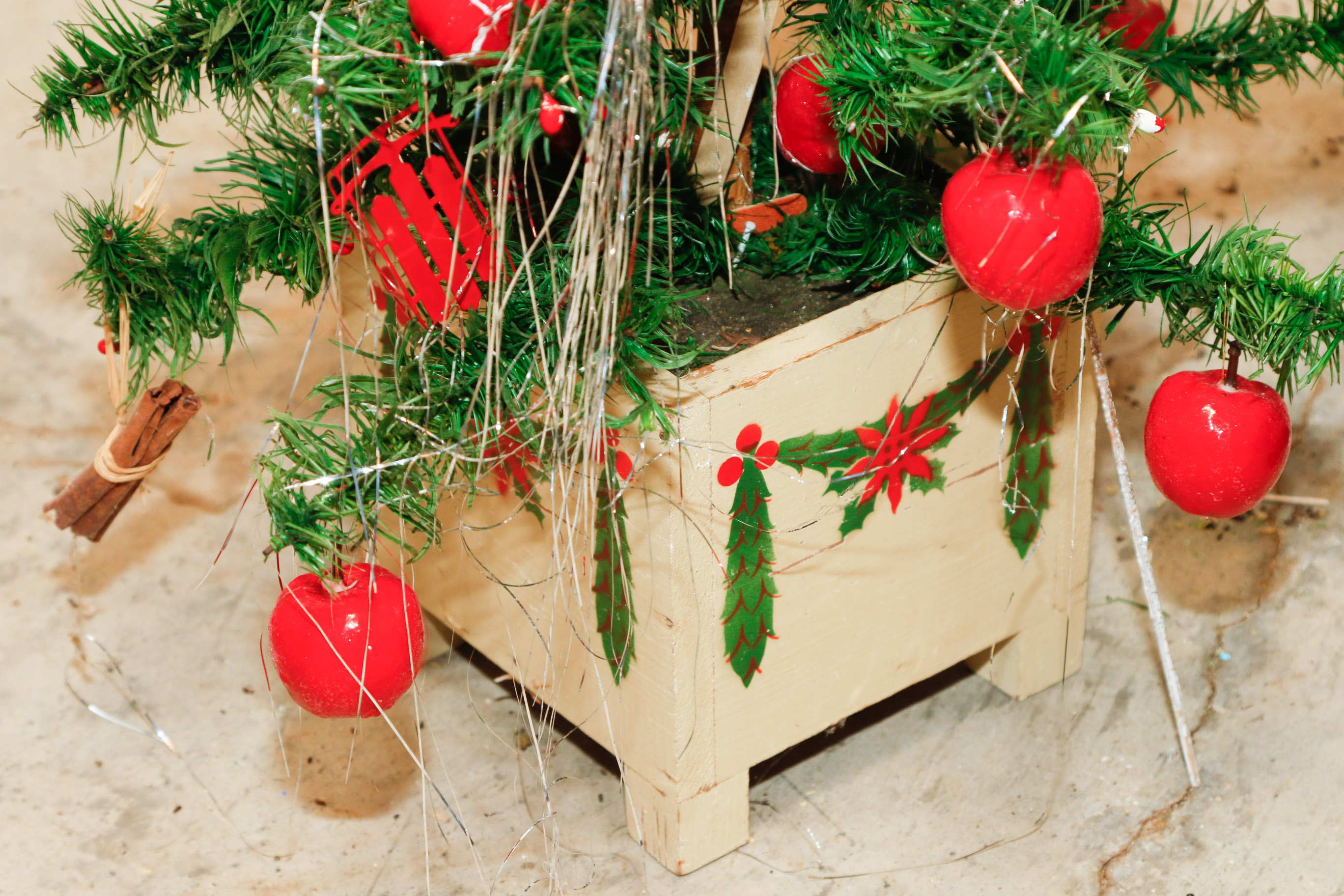 Three Antique German Goose Feather Trees