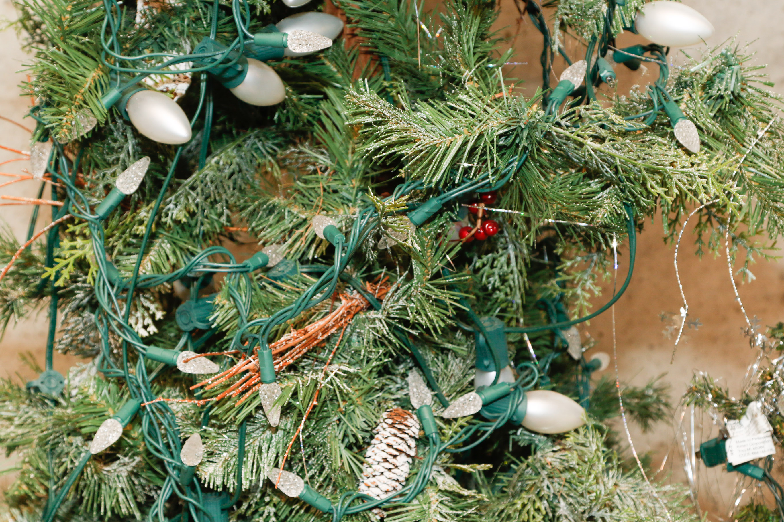 Three Antique German Goose Feather Trees