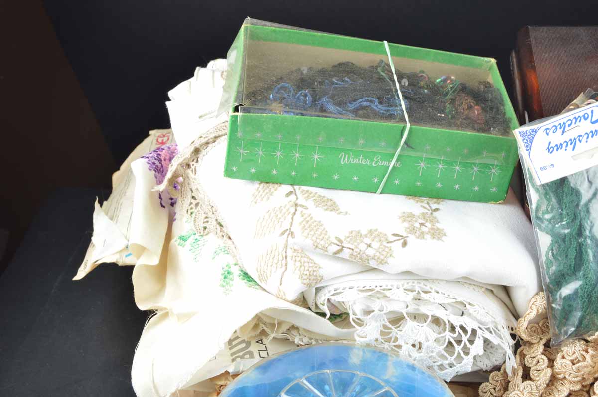 Grouping of Vintage Craft Supplies