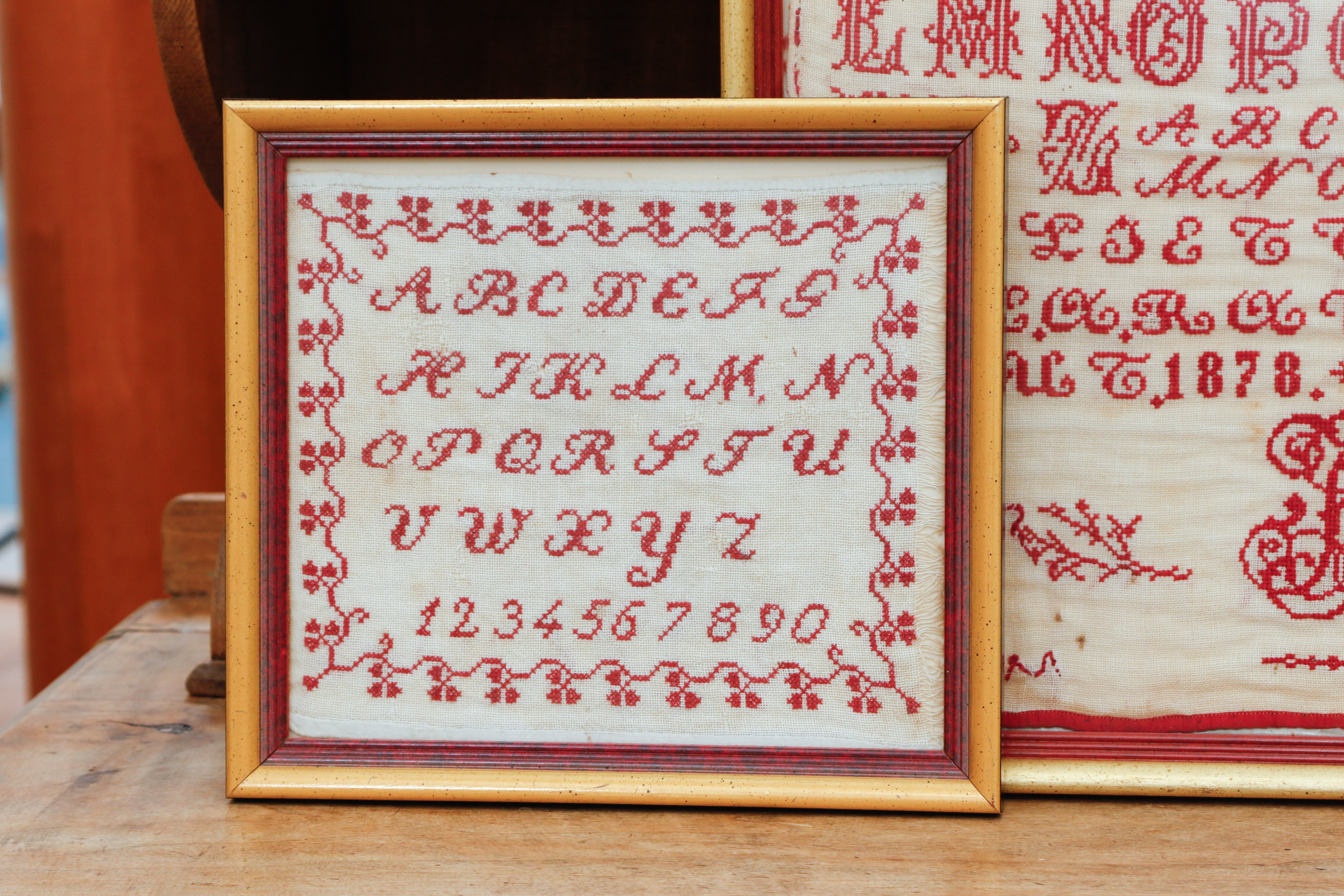 Three Framed 19th Century Samplers