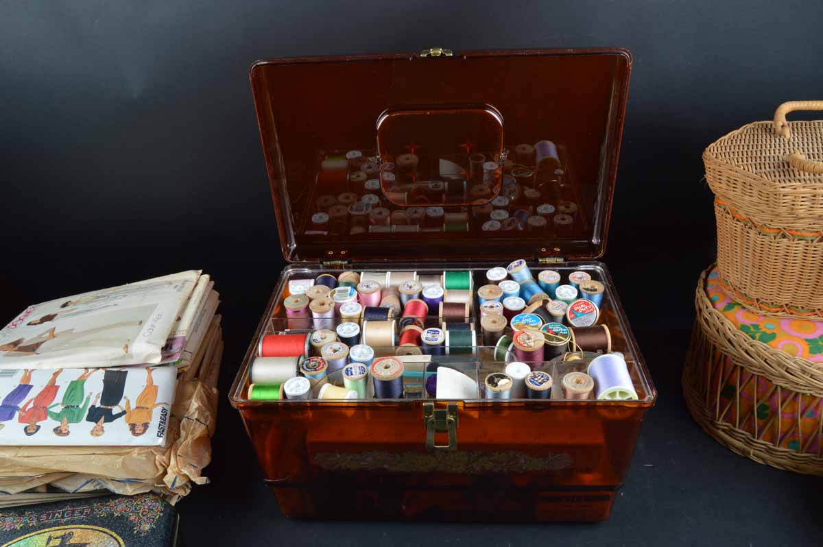 Grouping of Vintage Craft Supplies